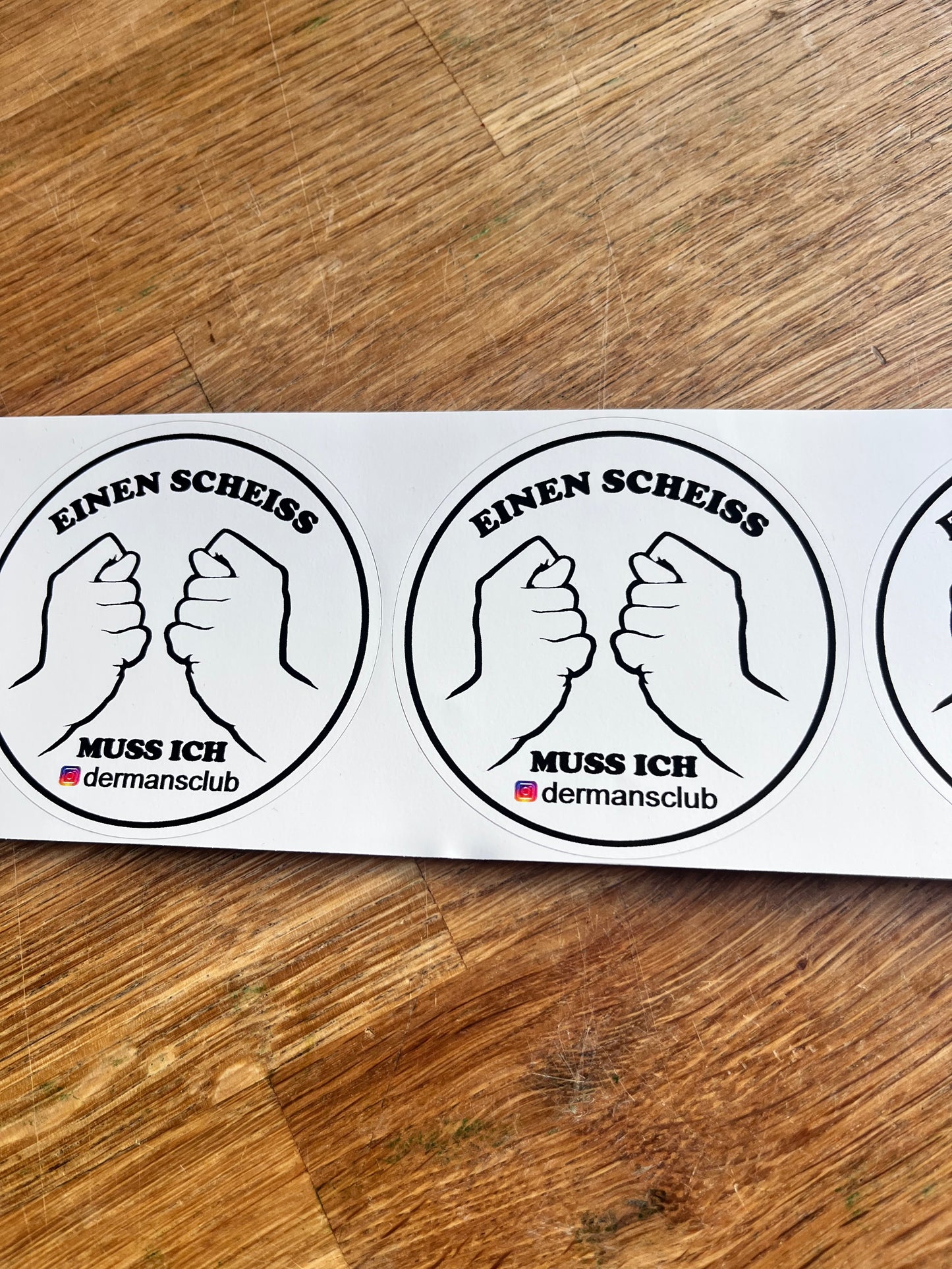 Doppel Daumen Aufkleber