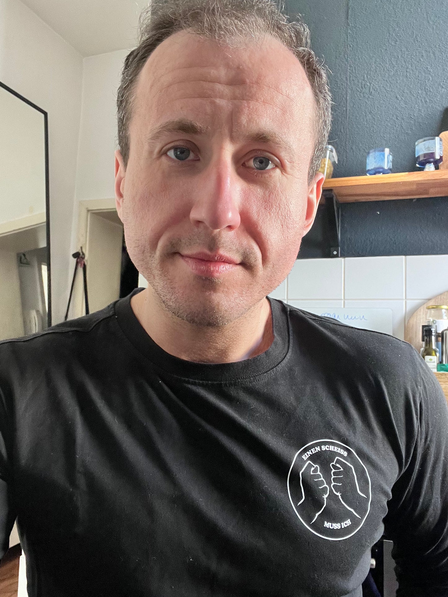 Shirt mit langen Ärmeln und Aufdruck